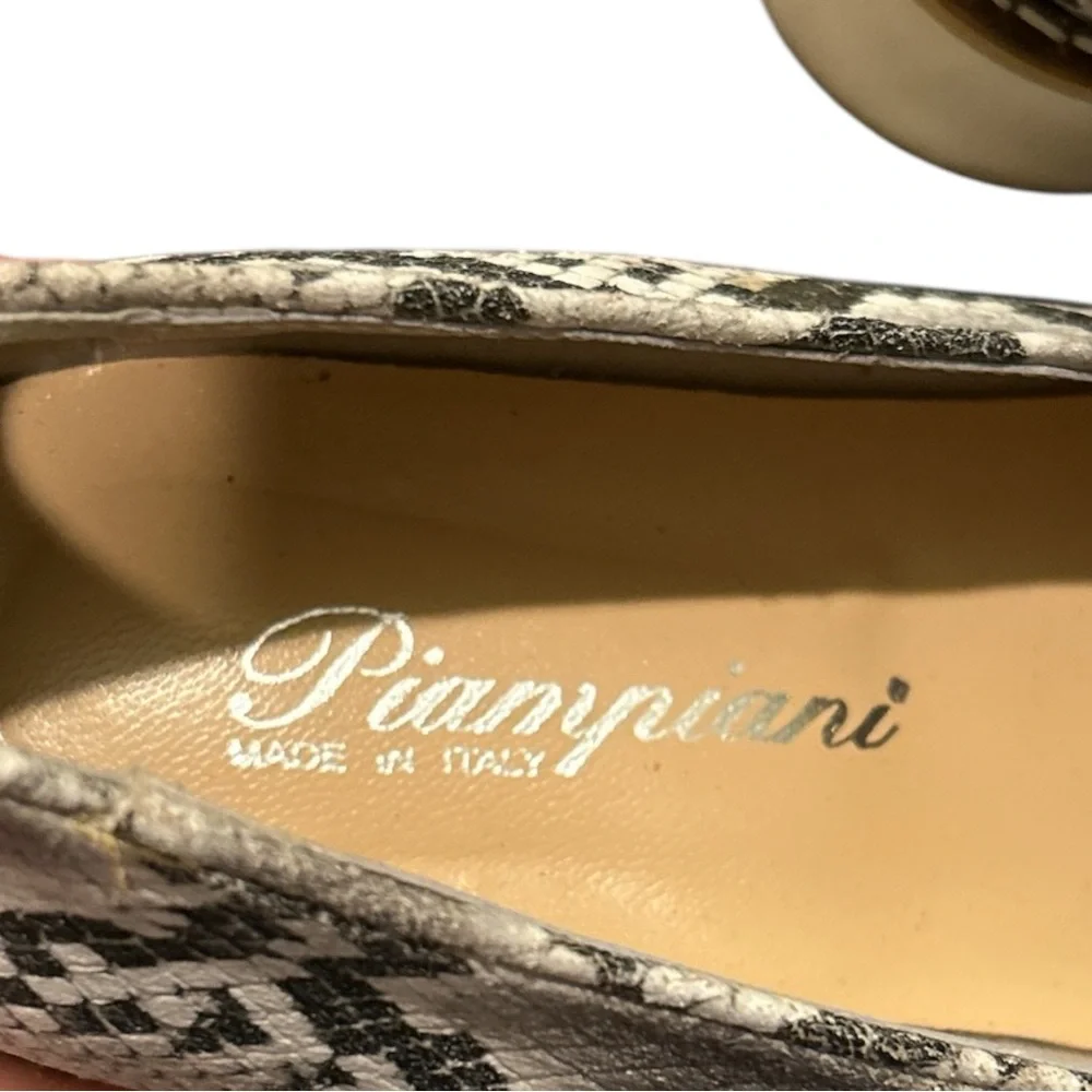 Women’s Snake-Print Slip-On Loafers in Neutral